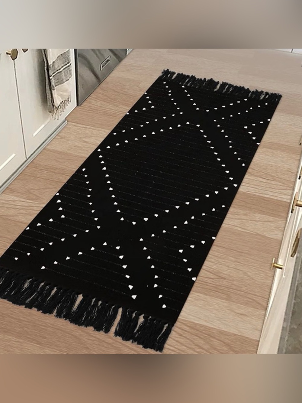 Long Boho Rug with Tassels - Picture 1 of 9